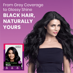 Adven Naturals BLACK HAIR COLOR - 20 GM - Adven