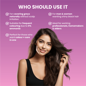 Adven Naturals BLACK HAIR COLOR - 20 GM - Adven