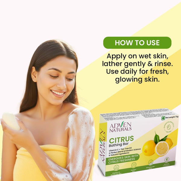 Adven Naturals Citrus Bar Soap - Adven