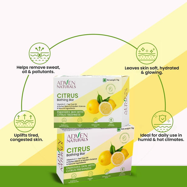 Adven Naturals Citrus Bar Soap - Adven