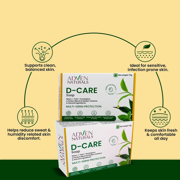 Adven Naturals D - Care Soap - Adven