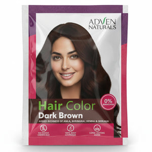 Adven Naturals DARK BROWN HAIR COLOR - 20 GM - Adven