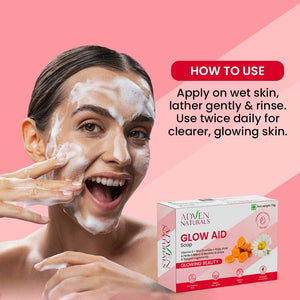 Adven Naturals Glow Aid Bar Soap 75g - Adven