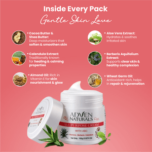 ALL PURPOSE CREAM WITH ABC (ALOEVERA, BERBERIS & CALENDULA) - Adven