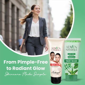 Combo: Glow Aid Cream 100g and Neem Tulsi Facewash with ABC 100g - Adven