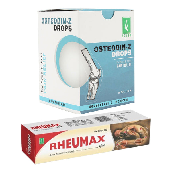 Combo | Osteodin Z Drops 2x25ml + Rheumax Gel 50gm - Adven