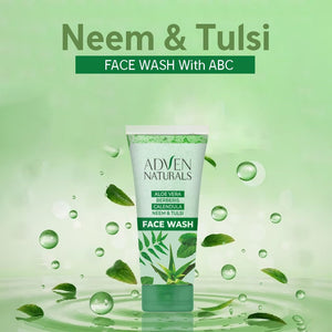 FACE WASH WITH ABC (ALOE VERA, BERBERIS, CALENDULA + NEEM & TULSI) - Adven