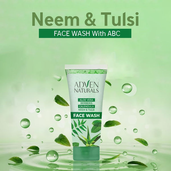 FACE WASH WITH ABC (ALOE VERA, BERBERIS, CALENDULA + NEEM & TULSI) - Adven
