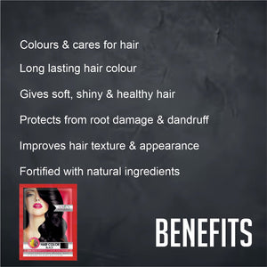 Adven Naturals BLACK HAIR COLOR - 30 GM - Adven