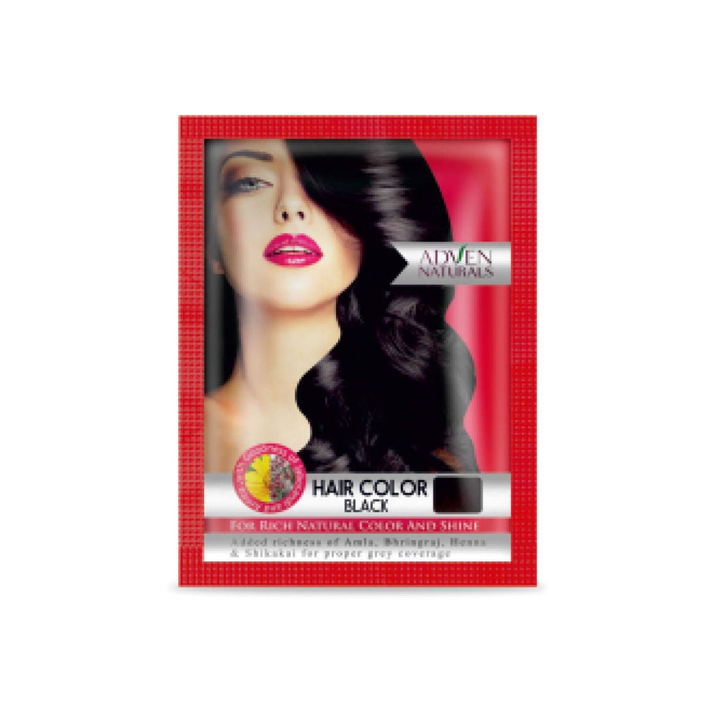 Adven Naturals BLACK HAIR COLOR - 30 GM - Adven