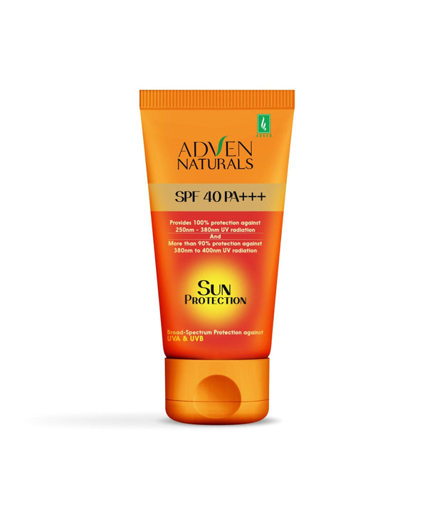 Adven Naturals Sun Protection Sunscreen SPF 40 PA+++ | All Skin Type - Adven