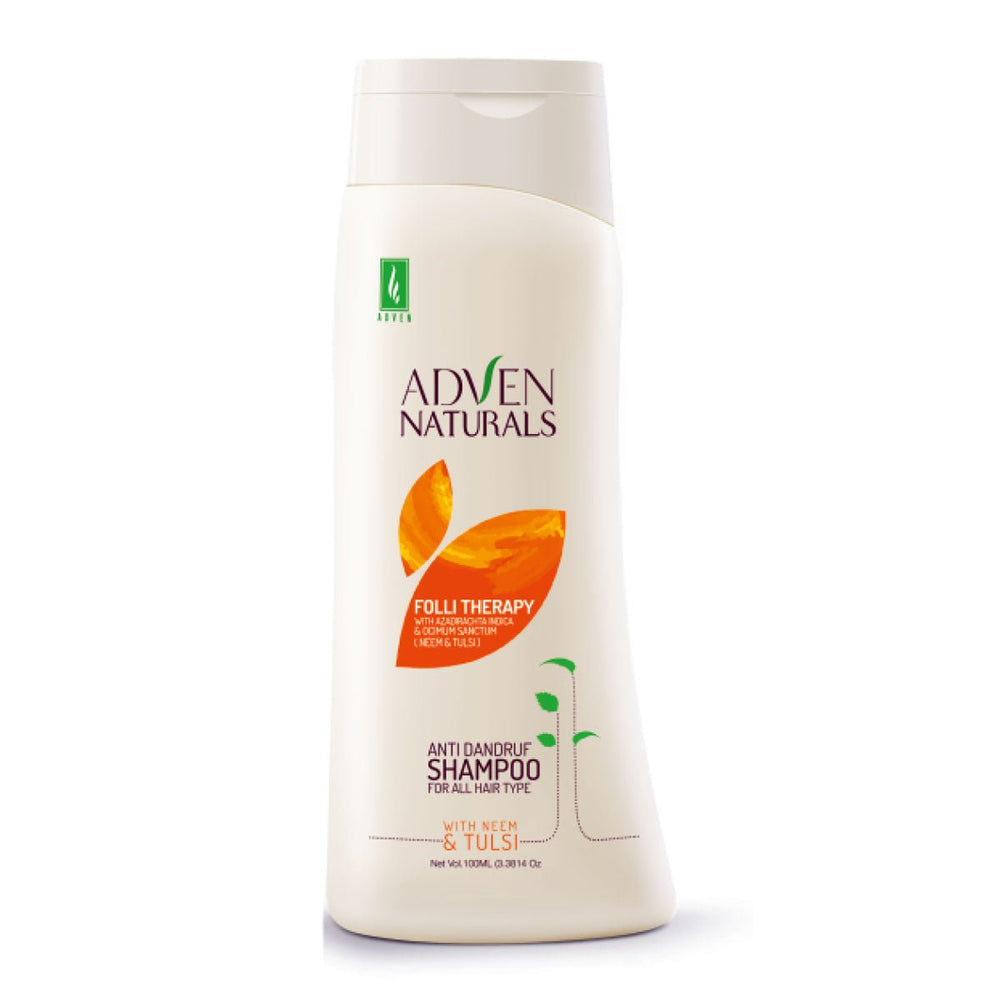 FOLLI THERAPY ANTI DANDRUFF SHAMPOO WITH AZADIRACHTA INDICA (NEEM) & OCIMUM SANCTUM(TULSI) - Adven