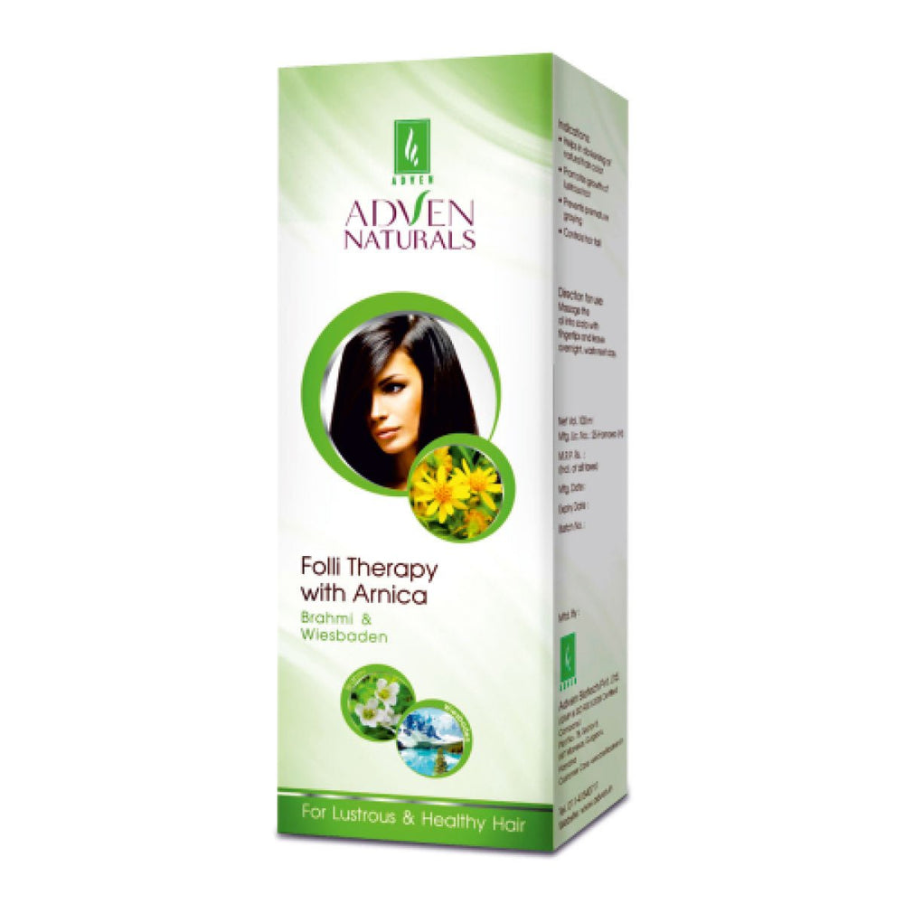 FOLLI THERAPY WITH ARNICA, BRAHMI & WIESBADEN MEDICATED OIL - Adven