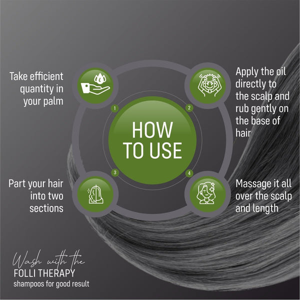 FOLLI THERAPY WITH ARNICA, BRAHMI & WIESBADEN MEDICATED OIL - Adven