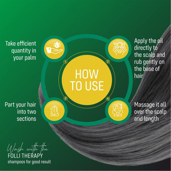 FOLLI THERAPY WITH ARNICA , CINCHONA & OLEUM SANT MEDICATED OIL - Adven