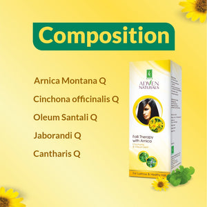 FOLLI THERAPY WITH ARNICA , CINCHONA & OLEUM SANT MEDICATED OIL - Adven