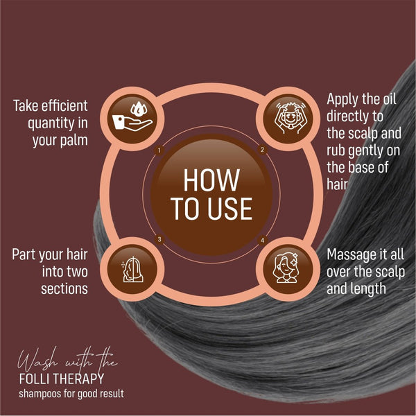 FOLLI THERAPY WITH JABORANDI MEDICATED OIL - Adven