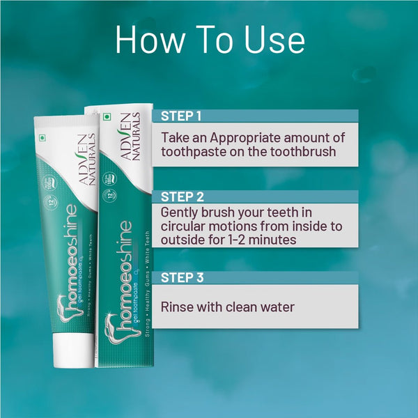 HOMOEOSHINE TOOTHPASTE GEL - Adven