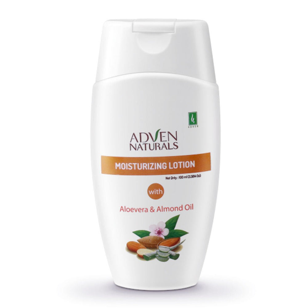 MOISTURIZING LOTION WITH ALOEVERA & ALMOND OIL - 100 ML - Adven
