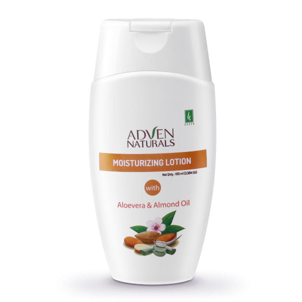 MOISTURIZING LOTION WITH ALOEVERA & ALMOND OIL - 100 ML - Adven