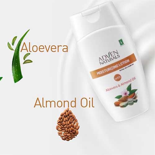 MOISTURIZING LOTION WITH ALOEVERA & ALMOND OIL - 100 ML - Adven